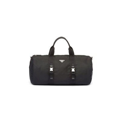 PRADA RE-NYLON AND SAFFIANO LEATHER DUFFLE BAG 2VC015 (50*27*27cm) 